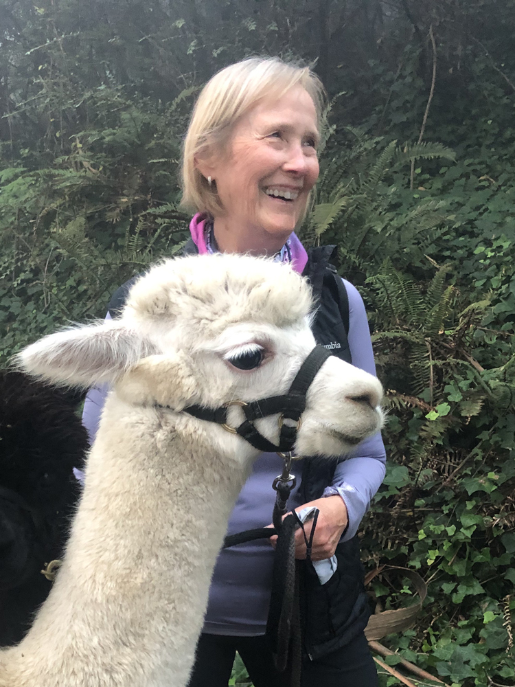 Sylvia Hiking on her 69th birthday